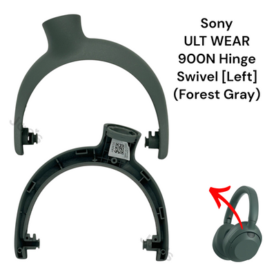 Sony ULT WEAR 900N hinge swivel left component in forest gray on a white background