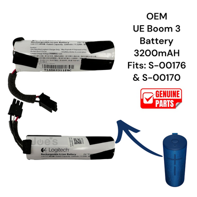 UE Boom 3 Bluetooth Speaker Spare Replacement Components (Model S-00170 / S-00176) – Parts