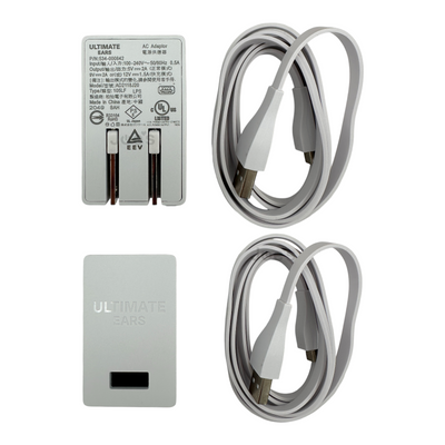 Genuine Ultimate Ears 5V 2A AC Adapter & Micro-USB Charger Cable | Works with UE Boom 3 / Megaboom 3