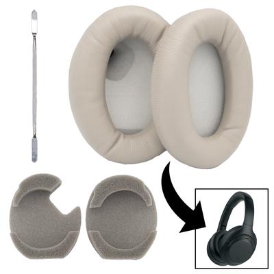 Sony Headphones WH-1000XM4 XM4 Ear Pad Cushions Replacements + Pry Tool - Parts