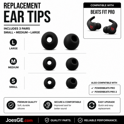 Beats Fit Pro Powerbeats Pro Powerbeats Pro 2 Ear Tips 3 Pairs S M L Replacement