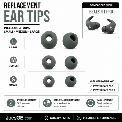 Beats Fit Pro Powerbeats Pro Powerbeats Pro 2 Ear Tips 3 Pairs S M L Replacement
