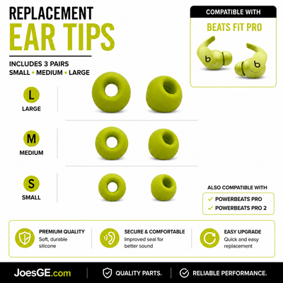 Beats Fit Pro Powerbeats Pro Powerbeats Pro 2 Ear Tips 3 Pairs S M L Replacement