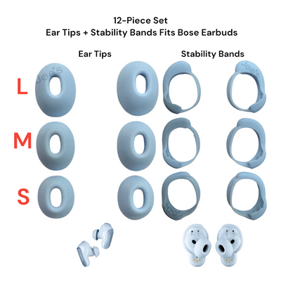 Bose QuietComfort Ultra Earbuds Ear Tips Stability Bands S M L Replacement Parts
