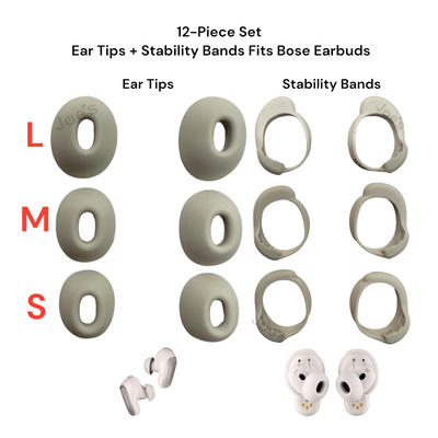 Bose QuietComfort Ultra Earbuds Ear Tips Stability Bands S M L Replacement Parts