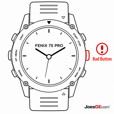Garmin Fenix 7S Pro Button Repair & Replacement Service