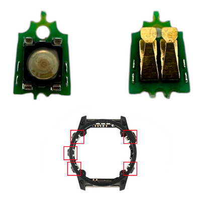 Garmin Fenix 7X Fenix 7 Solar Fenix Tactix 7 Tactile Button Switch Housing Press-In OEM Replacement Parts