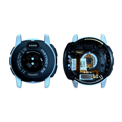 Garmin Instinct 2S Solar Main Shell Housing w/ HR Sensor OEM Replacement Parts