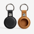 Premium Saffiano Leather Keychain Holder for Apple AirTag