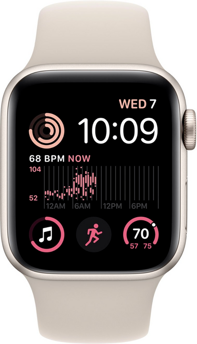 Apple Watch Series SE 2nd Generation (GPS) 40mm Aluminum Case (Starlight) - Refurbished