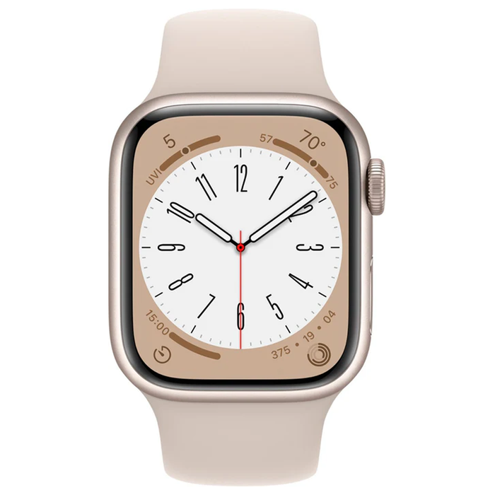 Apple Watch Series 8 (GPS) 41mm Aluminum Case (Starlight) - Refurbished