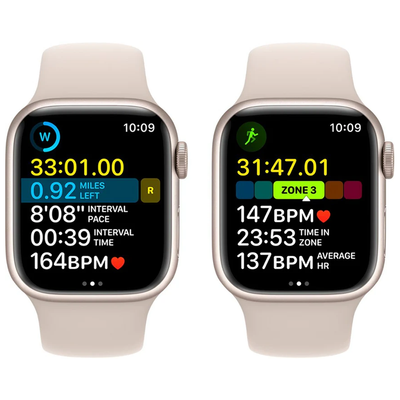 Apple Watch Series 8 (GPS) 41mm Aluminum Case (Starlight) - Refurbished