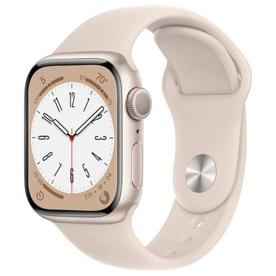 Apple Watch Series 8 (GPS) 41mm Aluminum Case (Starlight) - Refurbished