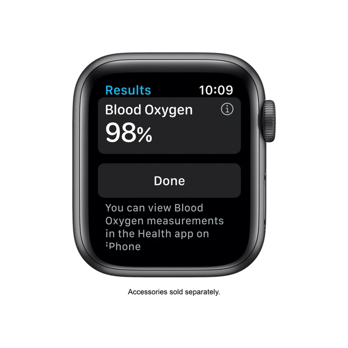 Apple Watch Series 6 (GPS) 40mm Space Gray Aluminum Case  (Space Gray) - Refurbished