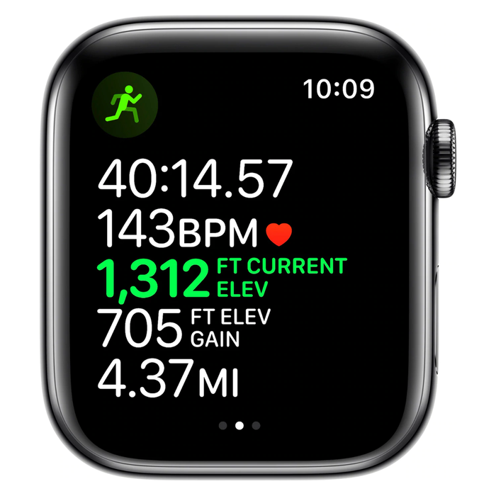Apple Watch Series 5 (GPS + Cellular) 44mm Stainless Steel Case (Black) - Refurbished