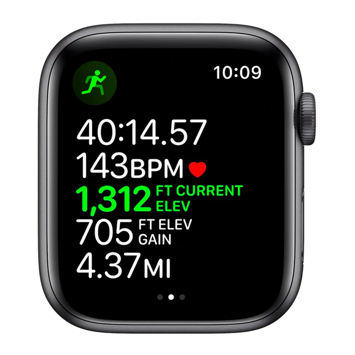 Apple Watch Nike Series 5 (GPS + Cellular) 44mm Aluminum Case (Space Gray) - Refurbished