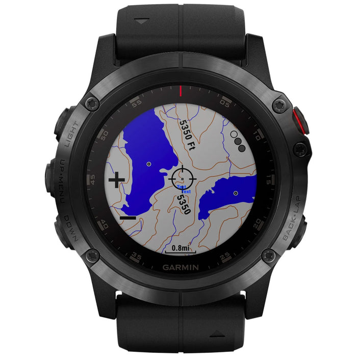 Garmin Fenix 5X Plus Sapphire Smartwatch Fiber Reinforced Polymer (Black) - Refurbished
