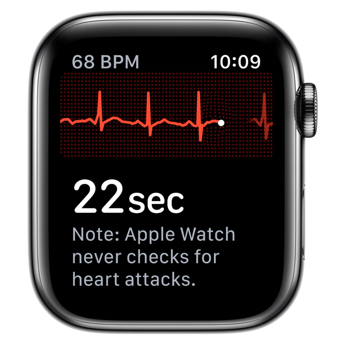 Apple Watch Series 5 (GPS + Cellular) 44mm Stainless Steel Case (Black) - Refurbished