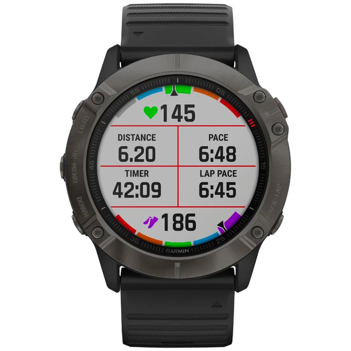 Garmin Fenix 6X Sapphire Smartwatch 51mm Polymer GPS (Black) - Refurbished