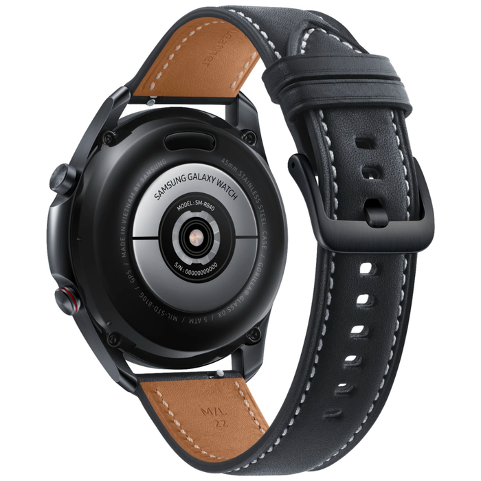 Samsung Galaxy Watch 3 Smartwatch 45mm Stainless LTE (Mystic Black) - Refurbished