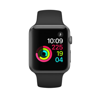 Apple Watch Smartwatch 1st Generation 42MM Space Gray Black Sport Band [Refurbished]