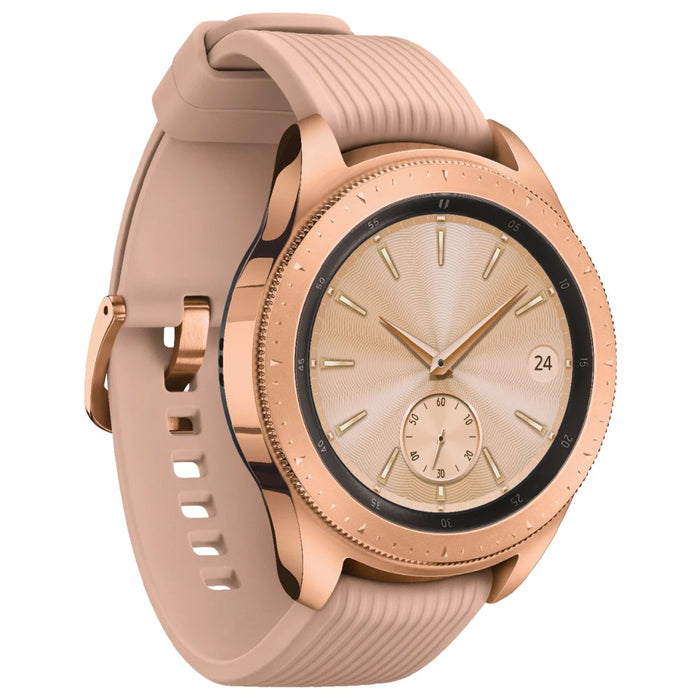 Samsung Galaxy Watch Smartwatch 42mm Stainless Steel LTE (Rose Gold) - Refurbished