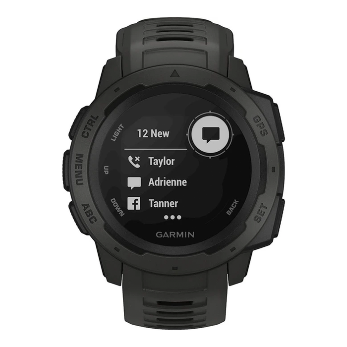 Garmin Instinct Smartwatch Fiber-Reinforced Polymer (Graphite) - Refurbished