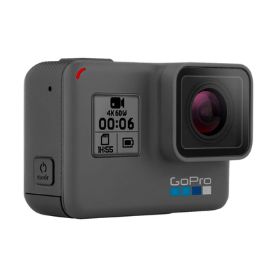 GoPro Hero 6 Black 4K Digital Waterproof Action Camera Touch Screen (Black) - Refurbished