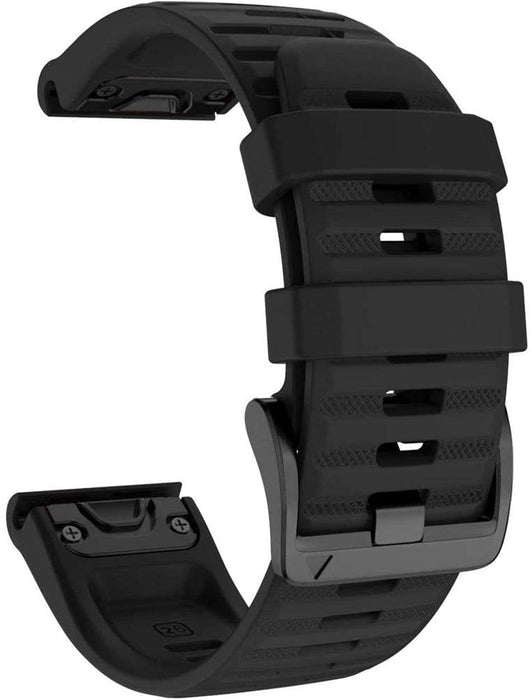 Garmin Fenix 6X 6X Pro Solar Wristband Band Replacement (Black) - Accessories