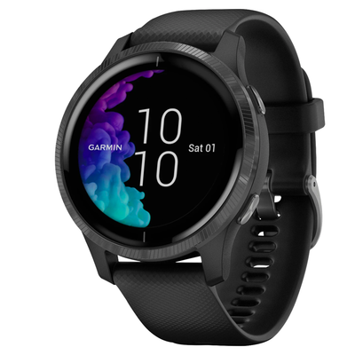 Garmin Venu HR Smartwatch 43mm Fiber-Reinforced Polymer (Black) - Refurbished
