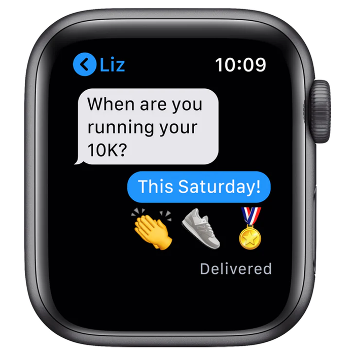 Apple Watch SE (GPS) 40mm Aluminum Case with Black Sport Band (Space Gray) - Refurbished