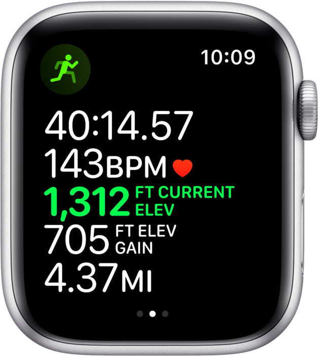 Apple Watch Nike Series 5 (GPS + Cellular) 44mm Aluminum Case (Silver) - Refurbished