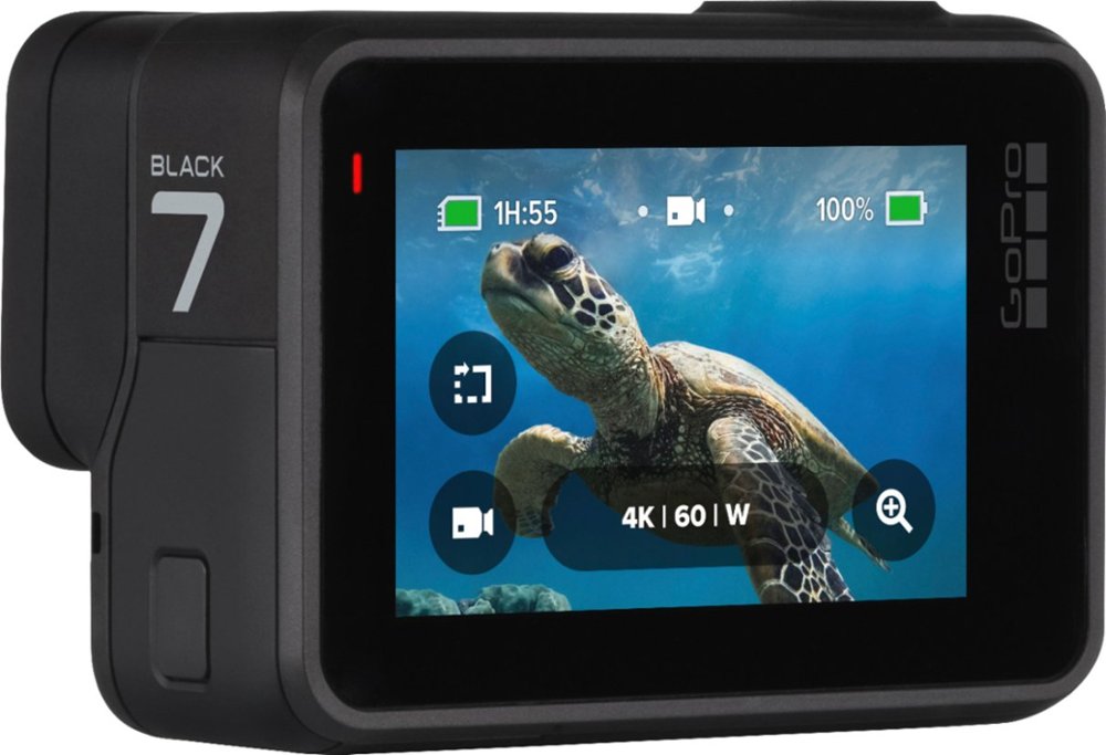GoPro HERO7 Black 4K Waterproof Action Camera (Black) - Refurbished