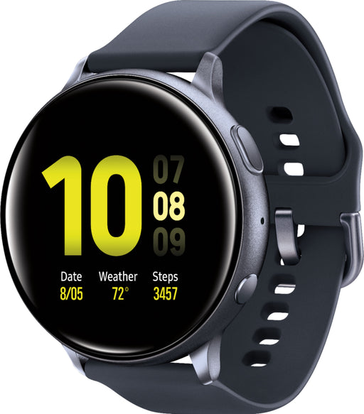 Samsung Galaxy Watch Active 2 Smartwatch 44mm Aluminum (Aqua Black) - Refurbished