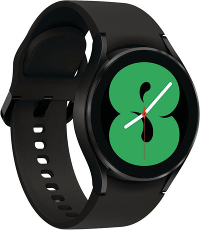 Galaxy Watch 4 Aluminum Smartwatch 40mm LTE Black Band (Black) - Refurbished