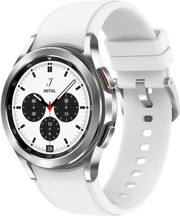 Samsung Galaxy Watch 4 Classic Stainless Steel Smartwatch 42mm LTE (Silver) - Refurbished