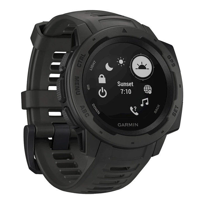 Garmin Instinct Smartwatch Fiber-Reinforced Polymer (Graphite) - Refurbished