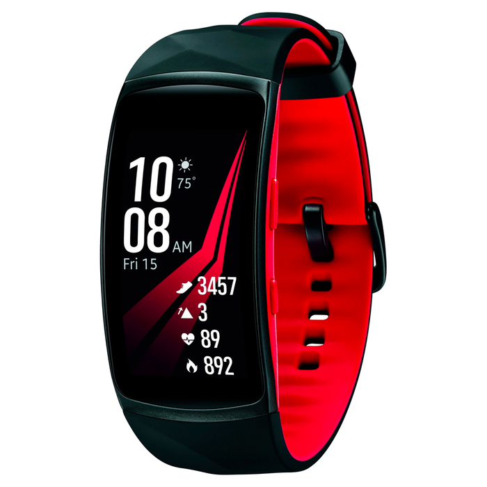 Samsung Gear Fit 2 Pro Fitness Smartwatch Large Diamond Red Refurbished