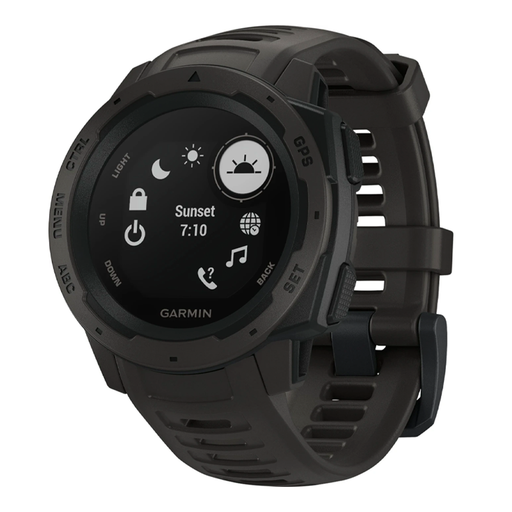 Garmin Instinct Smartwatch Fiber-Reinforced Polymer (Graphite) - Refurbished