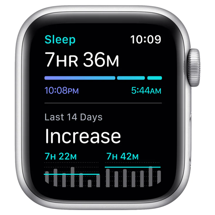 Apple Watch SE (GPS) 40mm Aluminum Case with White Sport Band (Silver) - Refurbished