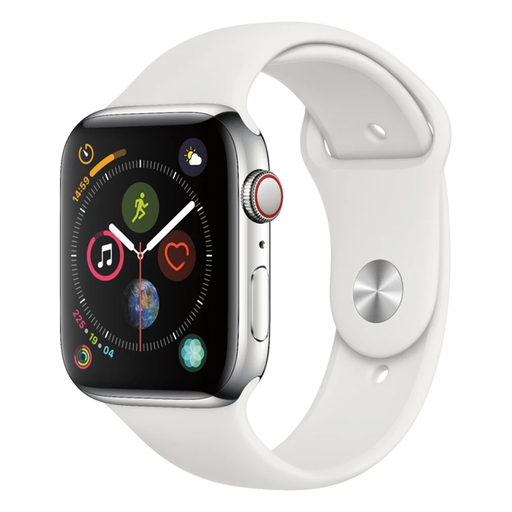 Apple Watch Series 4 (GPS + Cellular) 44mm Stainless Steel Case (Silver) - Refurbished