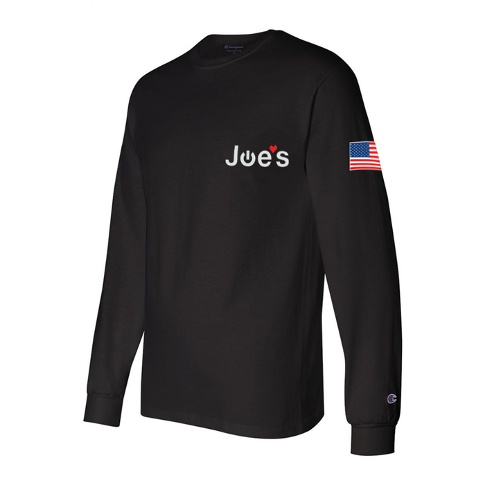 JoesGE Long Sleeve Joes Logo American Flag Shirt - Merchandise