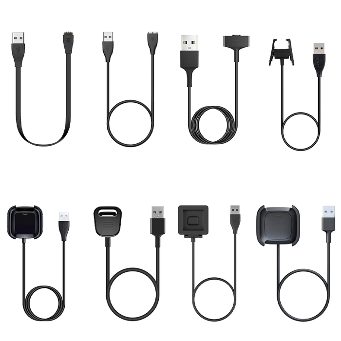 Fitbit Fitness Trackers Charger Charge Cord Dock Cradle Cables Accessories