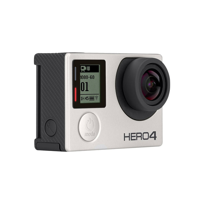 GoPro Hero 4 Silver Action Camera Touch Screen (Silver) - Refurbished