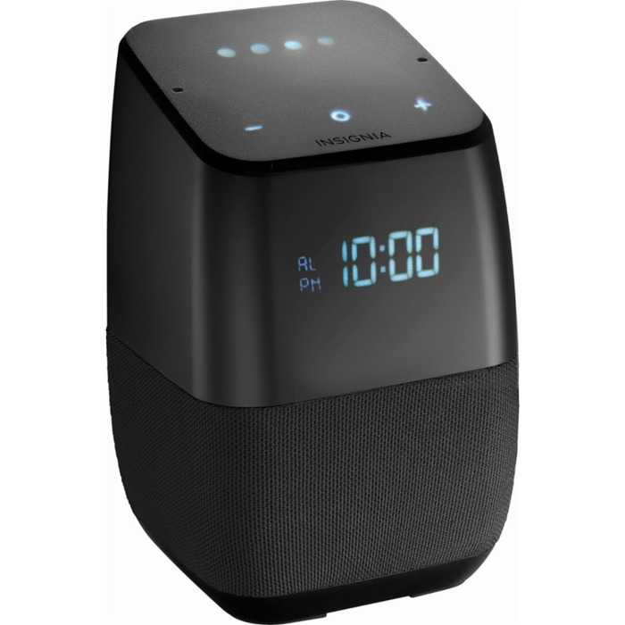 Insignia Voice Smart Bluetooth Speaker with Google Assistant (Black) [Refurbished]