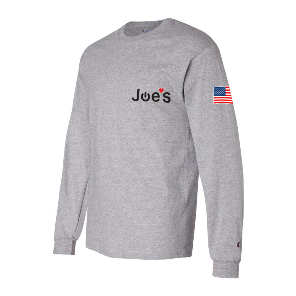 Joe Pags Apparel JoesGE Long Sleeve Joes Logo American Flag Shirt - Merchandise — Joe's ...