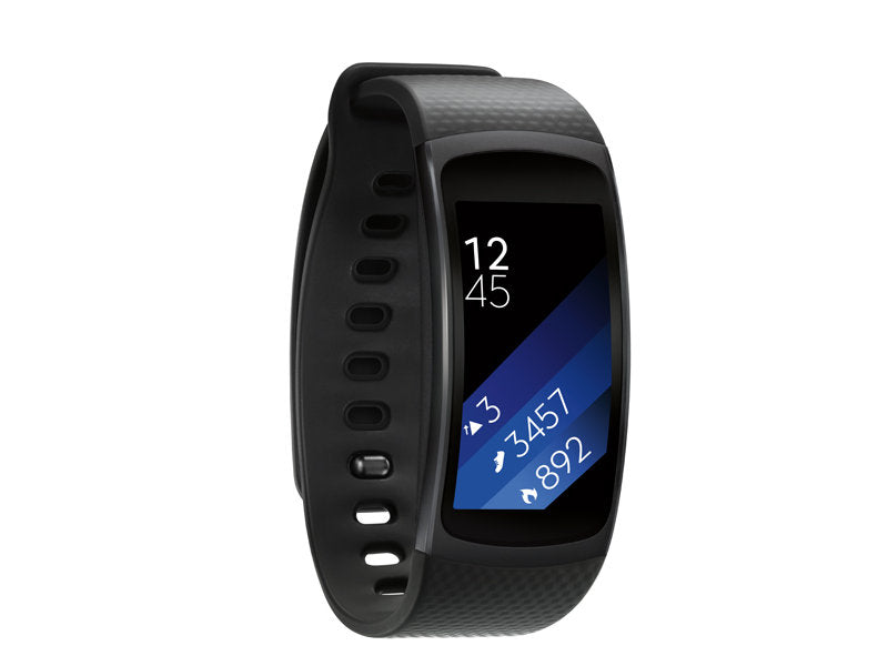 Samsung Fitness Tracker Watch Gear Fit 2 Smartwatch (Black) - Refurbished