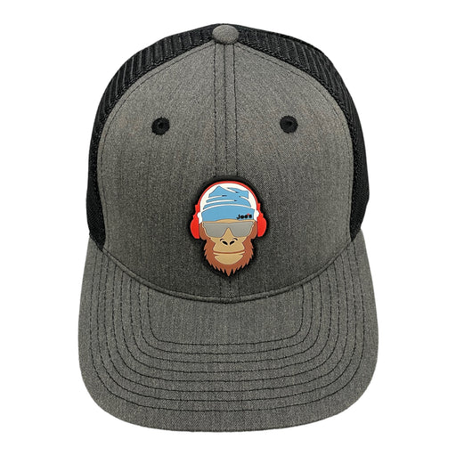 JoesGE Trucker Hat Swag Rubber Patch (Monkey Headphones) - Hats