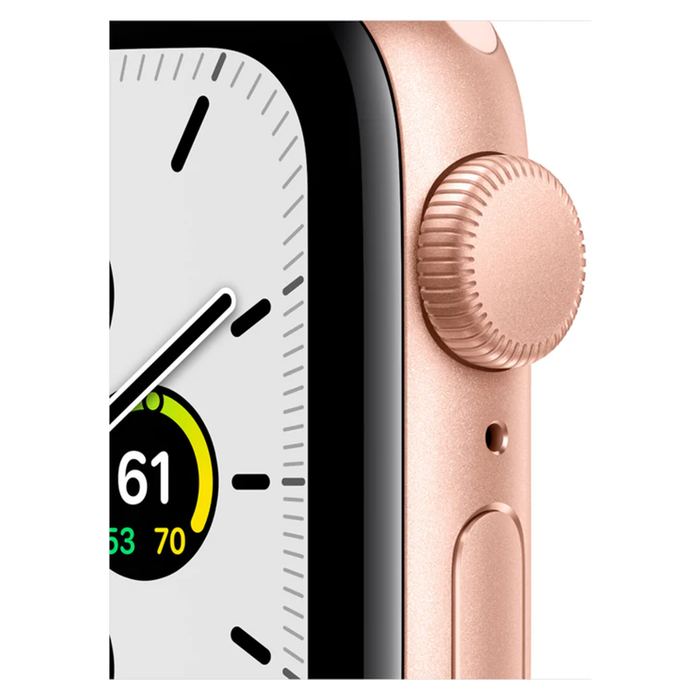 Apple Watch SE (GPS) 40mm Aluminum Case with Pink Sport Band (Gold) - Refurbished