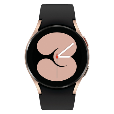 Galaxy Watch 4 Aluminum Smartwatch 40mm LTE Black Band (Gold) - Refurbished